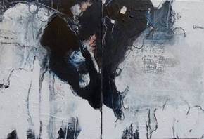 Ich und Du / 2026 &ndash; Acryl und &Ouml;l auf Leinwand 60cm x 40cm